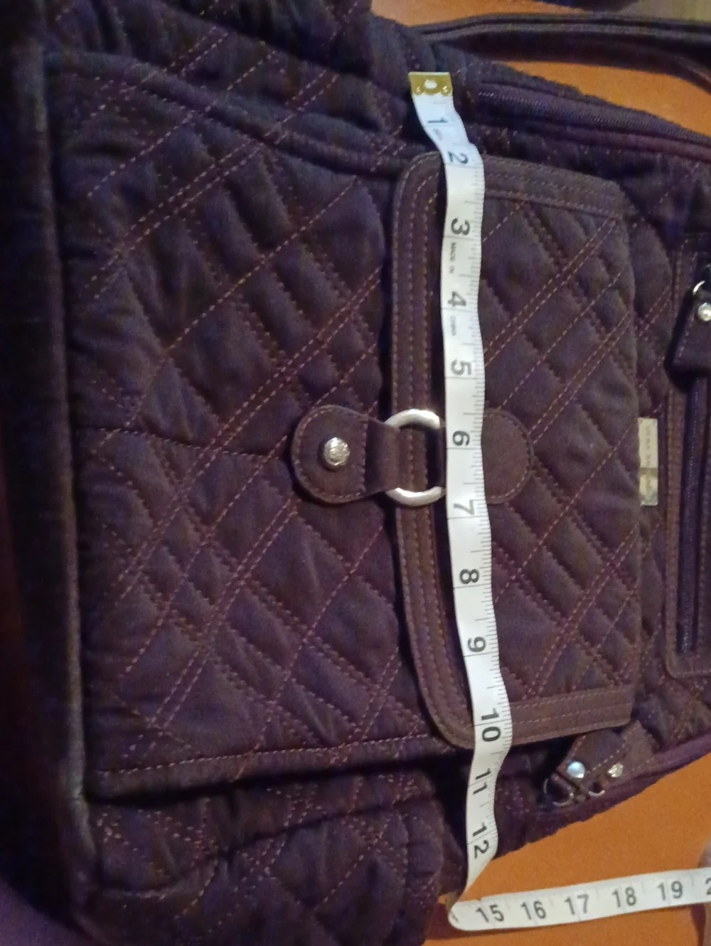 > Vera Bradley Quilted Men's Backpack in Dark Brown